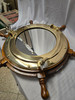 18" Nautical Mirror Ship Wheel with 11.5" mirror