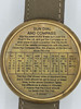 Antiqued Brass Sundial compass with watch band