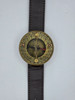 Antiqued Brass Sundial compass with watch band