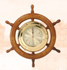 Port Hole Ship Steering Wheel Clock