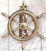 Brass Ships Wheel Door Knock