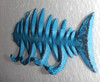 Rustic Blue Fish Bone Hooks