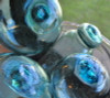 3" Japanese Glass Floats with Stamped Marks