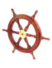 wooden ship wheel