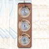 Vertical mount barometer / thermometer / clock