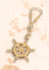 Brass Ships Wheel Key Chain