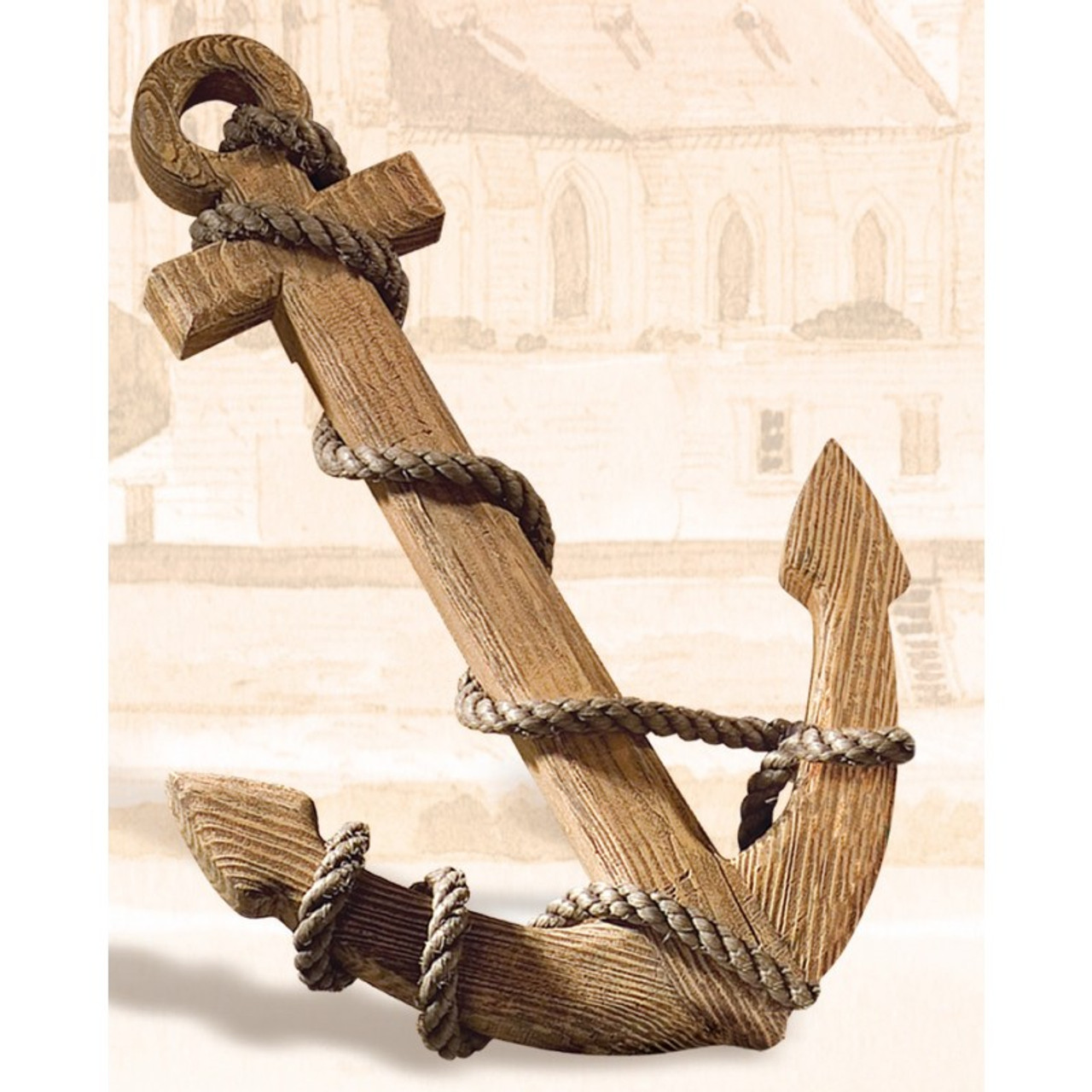 Wooden Fish Hook - Nautical Wall Decor | Walker Wood Gifts