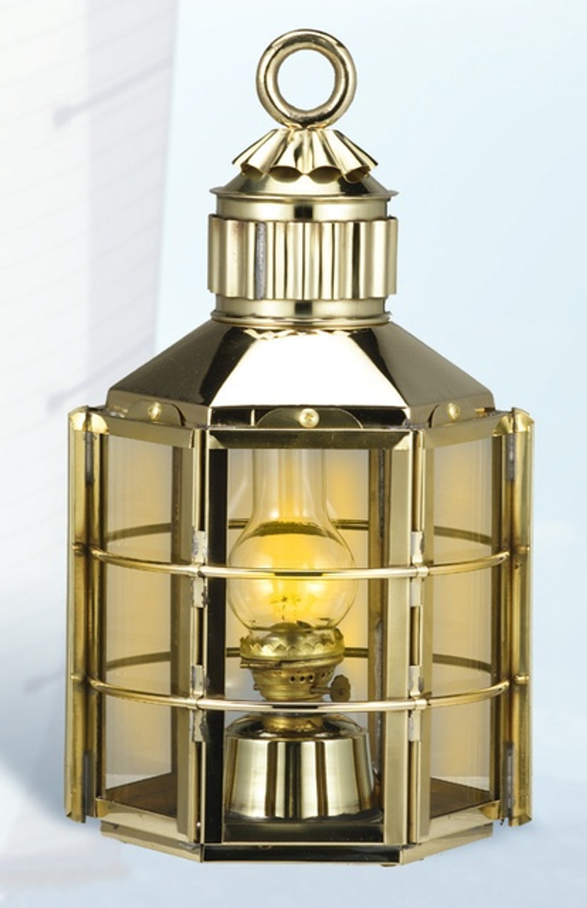 Brass Oil Lamp, Naval-Style