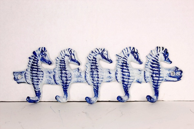 Seahorses Utility Hook Durable Blue Finish