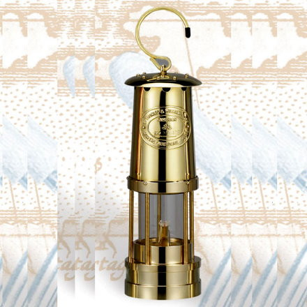 Brass Miner's Oil Lamp