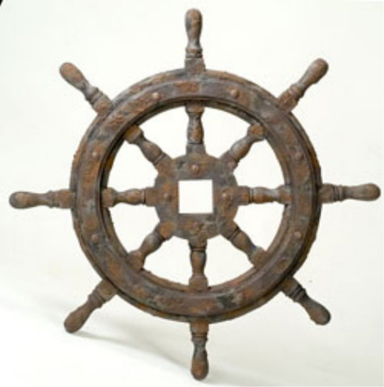 27 Rustic Antique Finish Ships Wheel