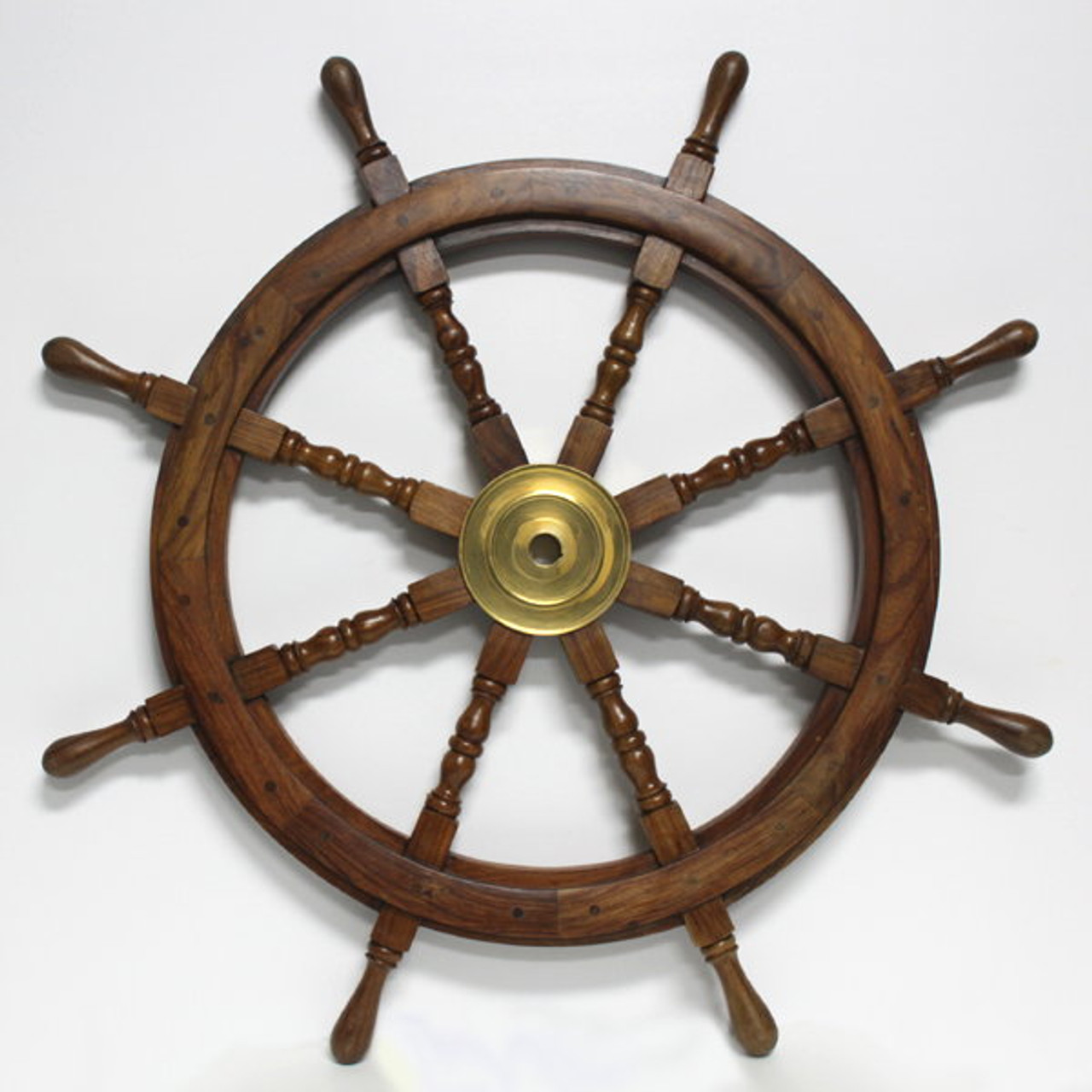 42 Nautical Heavy Wood Ship S Wheel
