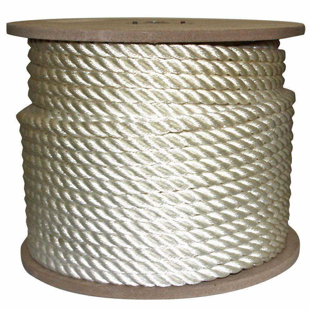 Large Boat Rope White boating rope (By-the-Foot)