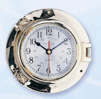 Brass Ship's Porthole Clocks Brass Ship's Porthole Clocks