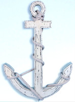 Popular 24" Whitewashed Wooden Anchor