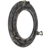 antiqued bronze 15" porthole made of aluminum antiqued bronze 15" porthole made of aluminum