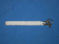 Rope Bell Pull w/ Brass Shackle - Braided Knot Lanyard - Hand Tied Sailor  Bellpull - White or Natural