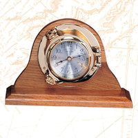 Nautical Clocks-Nautical Desk Clock-Brass Nautical Clocks