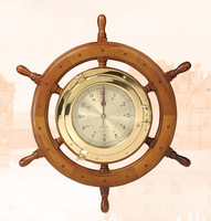 Port Hole Ship Steering Wheel Clock Port Hole Ship Steering Wheel Clock