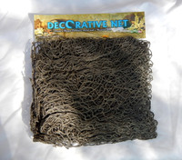 3x5 Decorative Fishing Net w/ Shells & Cork Floats - Off White Fish Netting