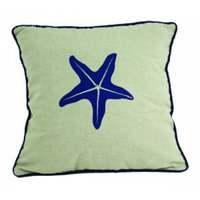 Starfish Nautical Beach Pillow