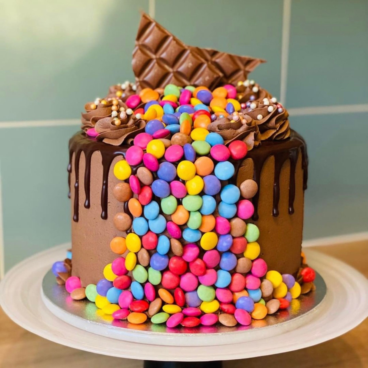 Chocolate Fudge cake with Secret Smarties – Retired Bloke on Food n stuff