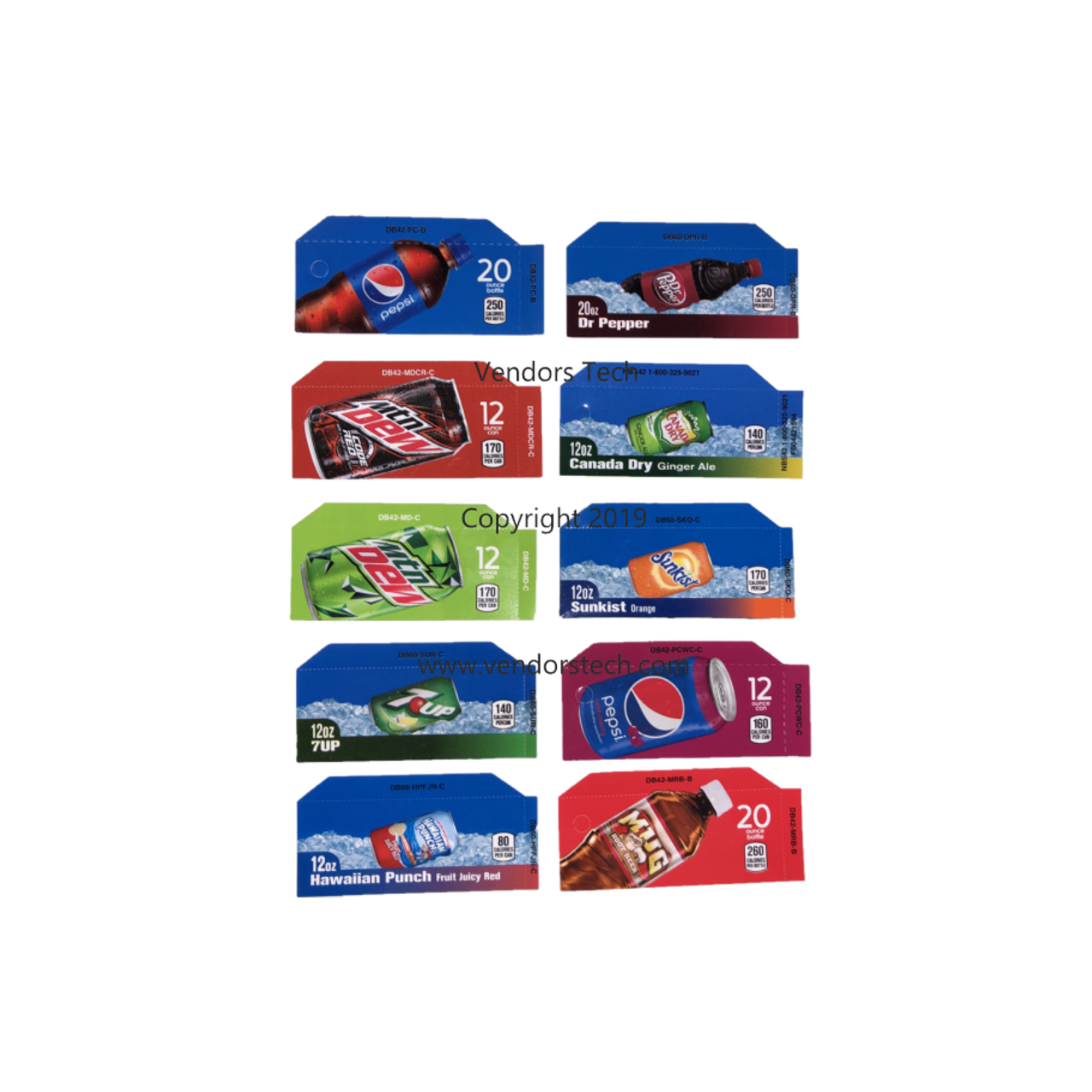 Universal Soda Machine Rectangle Flavor Label universal-soda-machine-rectangle-flavor-label