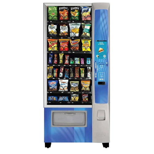 Crane Merchant Media2 4-wide snack vending machine