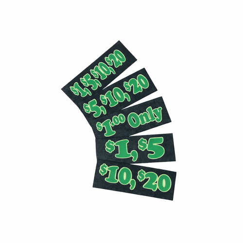 American Changer Bill Acceptance Sticker Variety Set