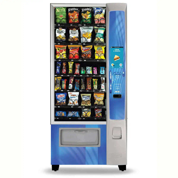 Crane Merchant Media2 4-wide snack vending machine