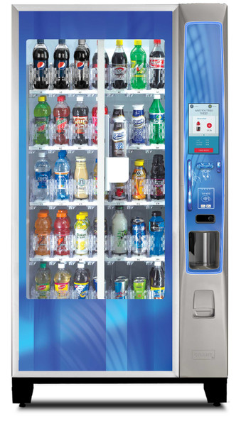 Crane BevMax Refresh Media2 3800-6HC Beverage Vending Machine