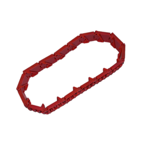 American Changer Evolution Yellow Stripe Hopper Universal Drive Chain, Red