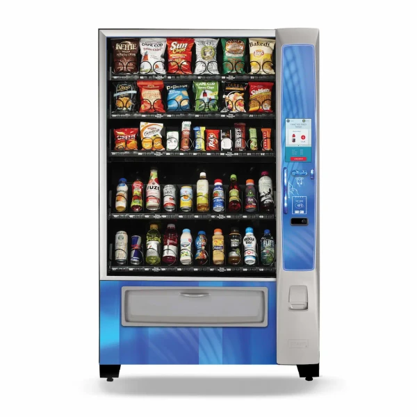 Crane Merchant Media2 472D 6-wide combo vending machine