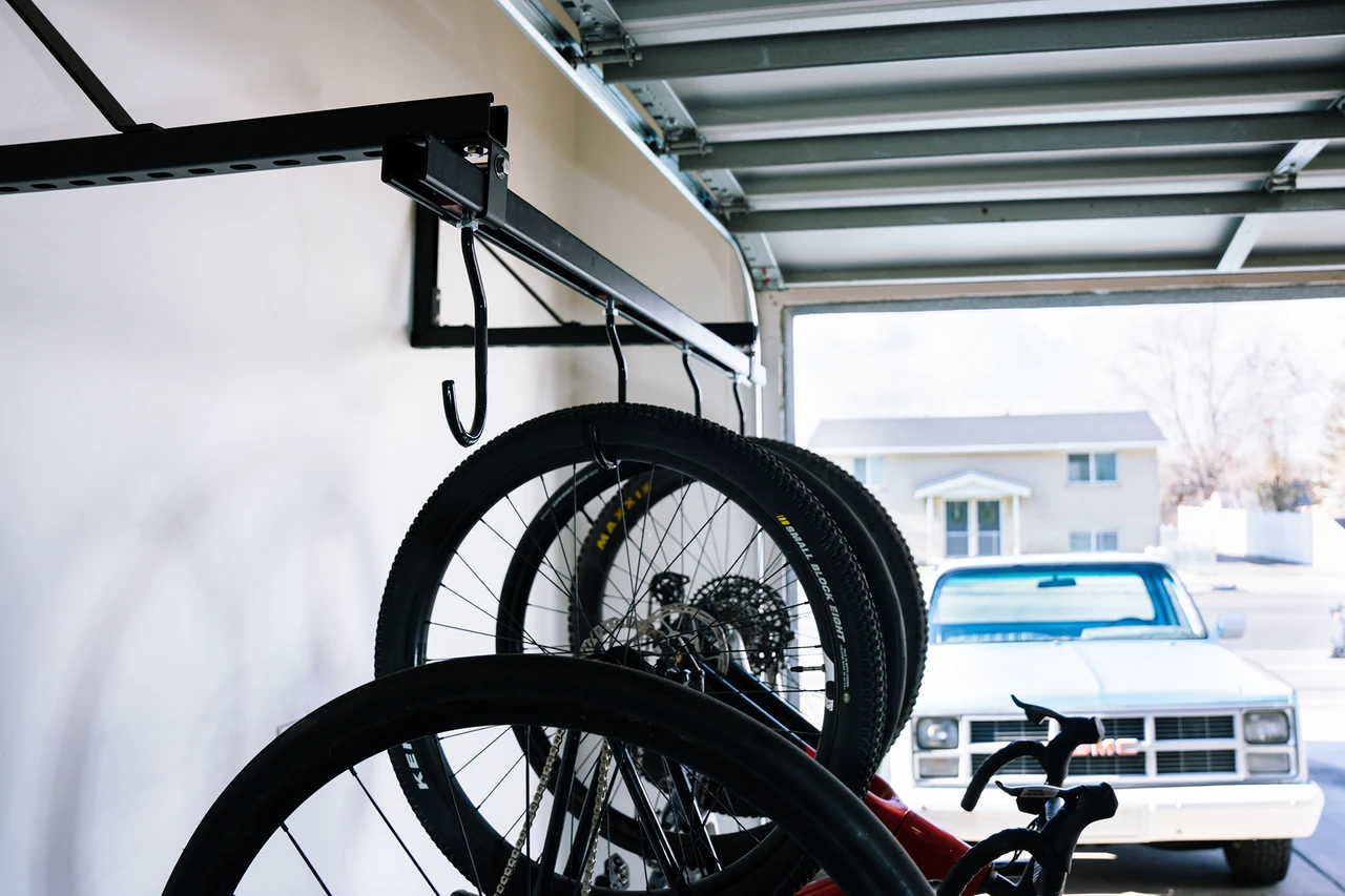 Sliding Rails Bike Rack RS Slide Trolley | Bike Storage Rack Add-On | Bike Rack Hook