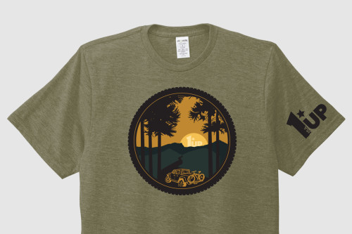 Bike Wheel T-Shirt (Bargain Garage)