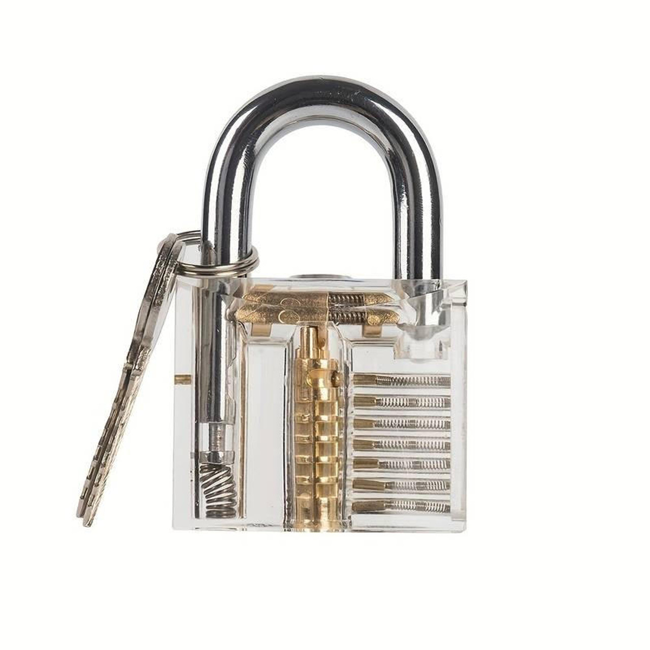 Clear Training Padlock with Visible Mechanism, Practice Plus