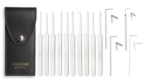 SouthOrd 14 Piece Lock Pick Set with Metal Handles 