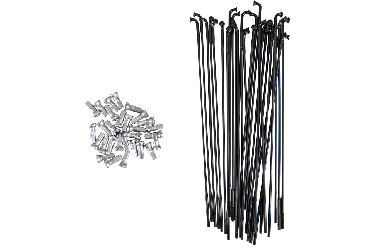 Spoke and Nipple Set - Double Butted 14g - 158mm | Brompton Bicycle A