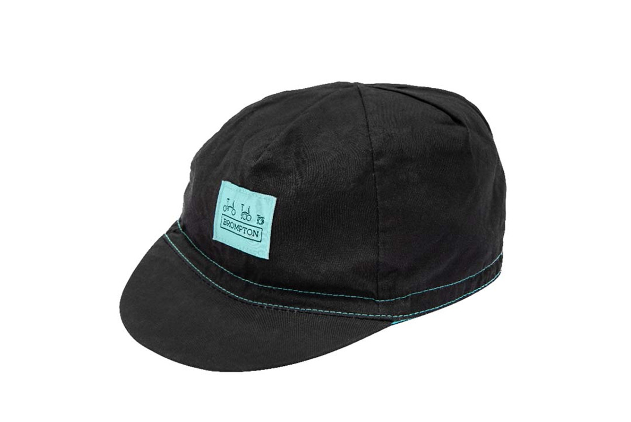 Logo Collection Cycling Cap in Black / Turkish Green