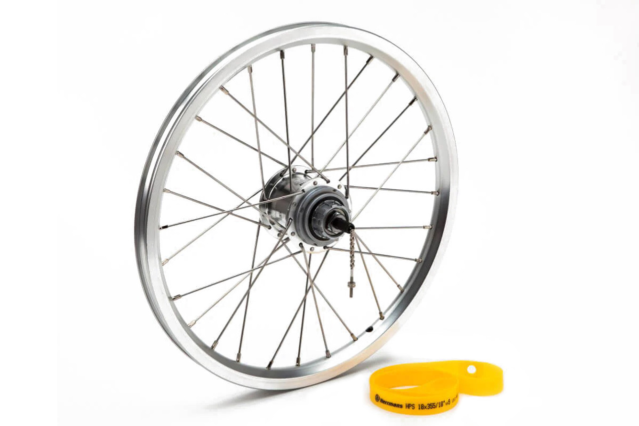 Rear Wheel for 6 Speed in Silver | Brompton Bicycle USA