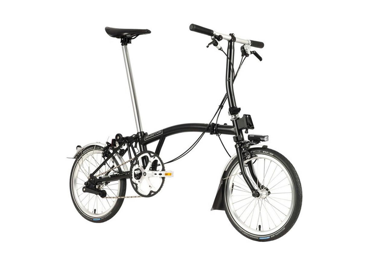 C Line Urban with Battery Lighting - Silver - 2 Speed | Brompton 