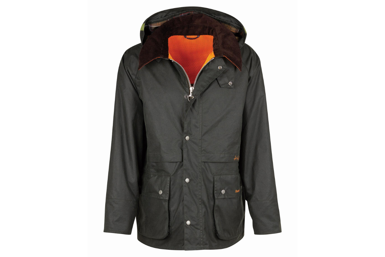 Barbour x Brompton Mens Bromdale Wax Jacket Sage | Brompton