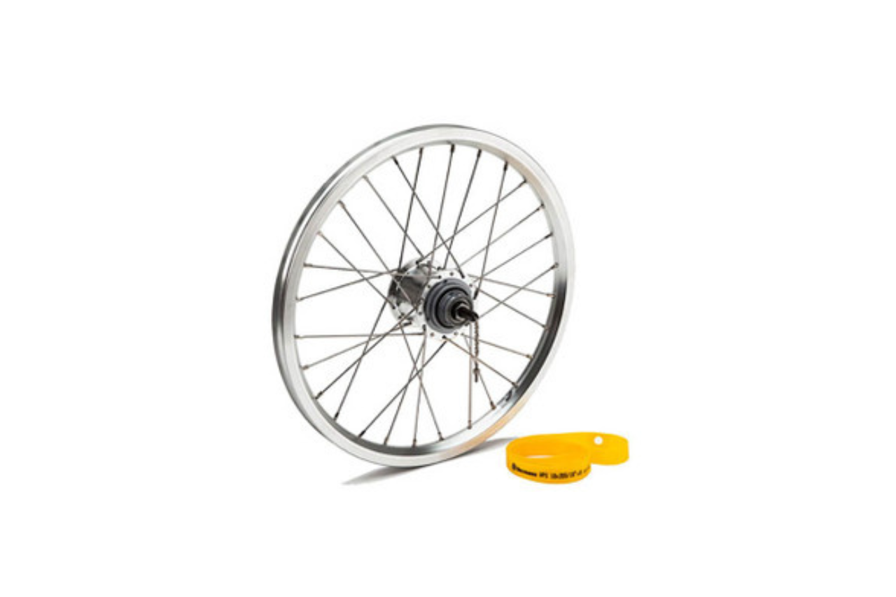 Rear Wheel Kit for 3 Speed in Silver | Brompton Bicycle USA