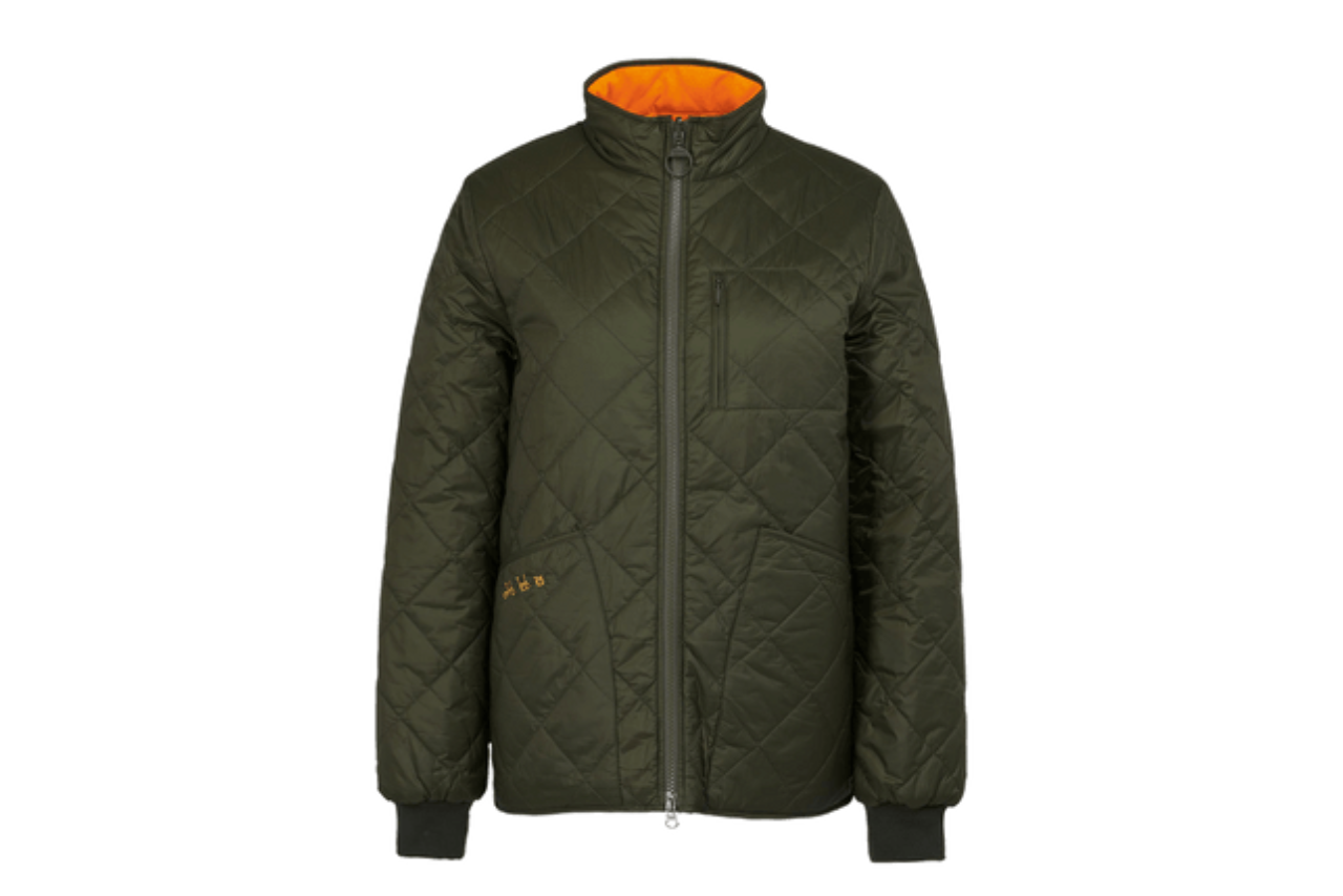 Barbour x Brompton Women's Reversible Quilt Jacket | Brompton Bikes