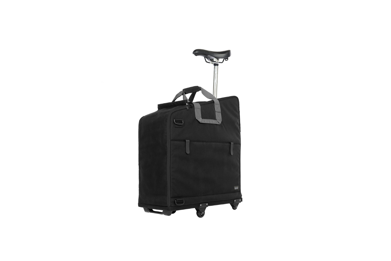 Padded Folding Bike Transit Travel Bag Black , 