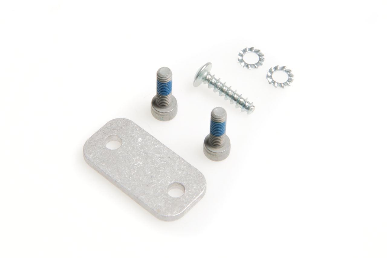 Brompton Front Carrier Block - fixings only Silver , 