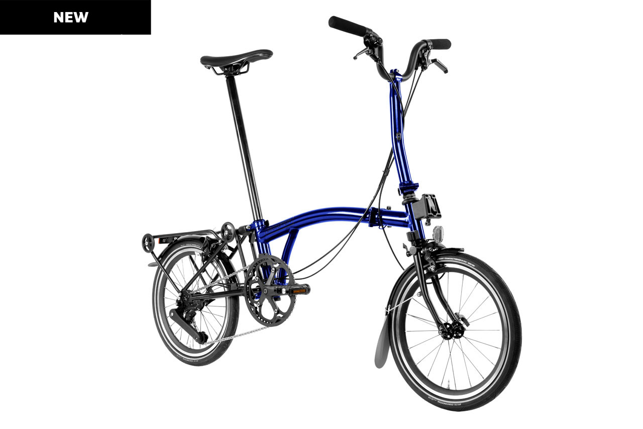 Brompton P Line Urban - Low Handlebar - Titanium Frame Folding Bike –  Curbside Cycle