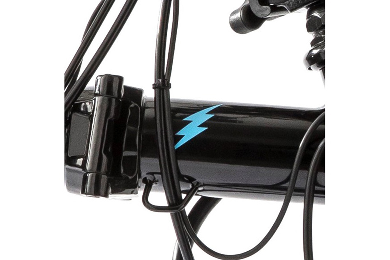 Electric Front Frame Decal Lightning Bolt Blue , 