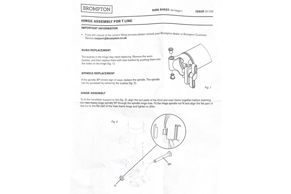 Hinge Pin Bushes for T Line