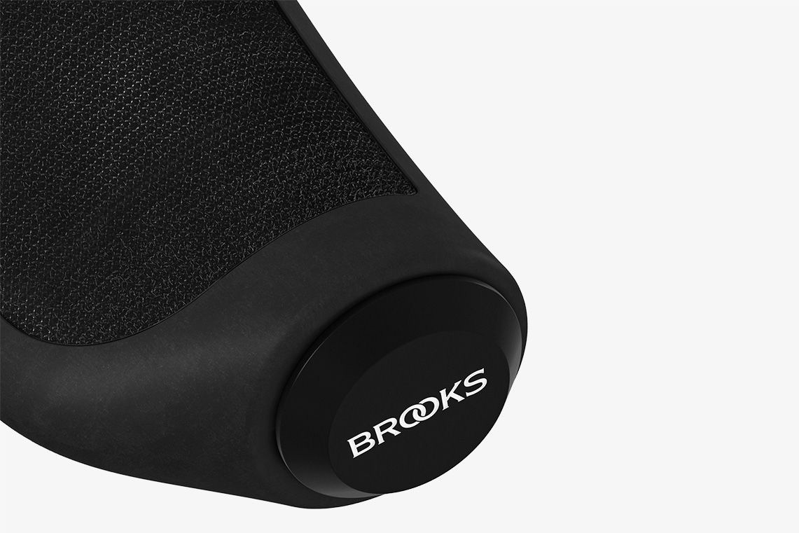 Brooks Ergonomic Rubber Grips - 130 Mm/130 Mm - Black